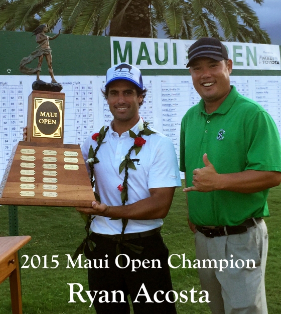 Ryan Acosta 2015 Maui Open Golf Champion Hawaii 808